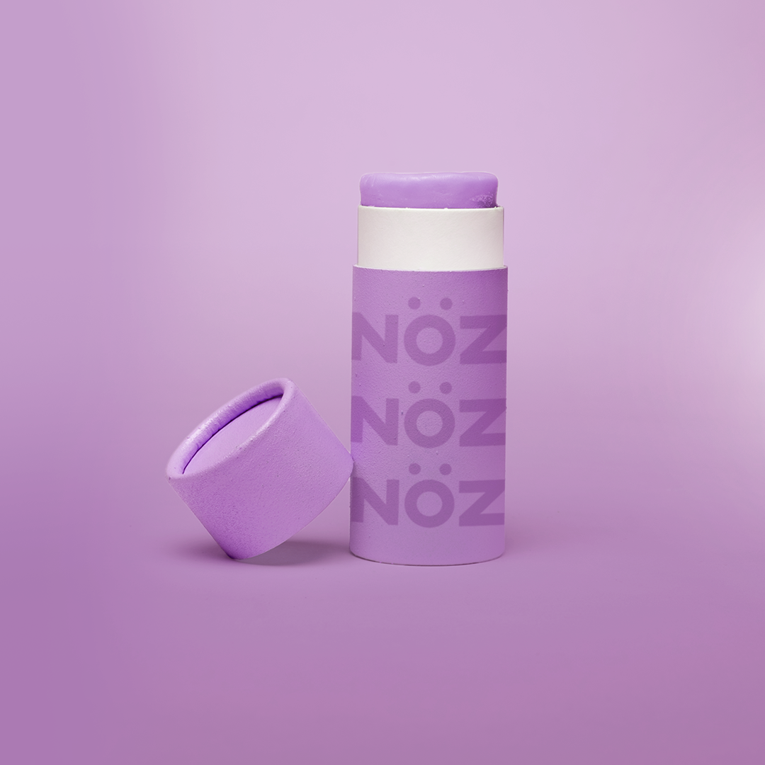 NOZ purple reef-safe sunscreen stick